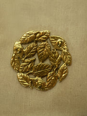 Brass Banyan Leaf Plate / Wall Plaque (Set of 4) - The India Craft House 