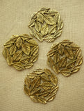 Brass Banyan Leaf Plate / Wall Plaque (Set of 4)