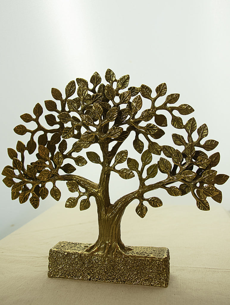 Brass Curio - Mahabodhi Tree - The India Craft House 