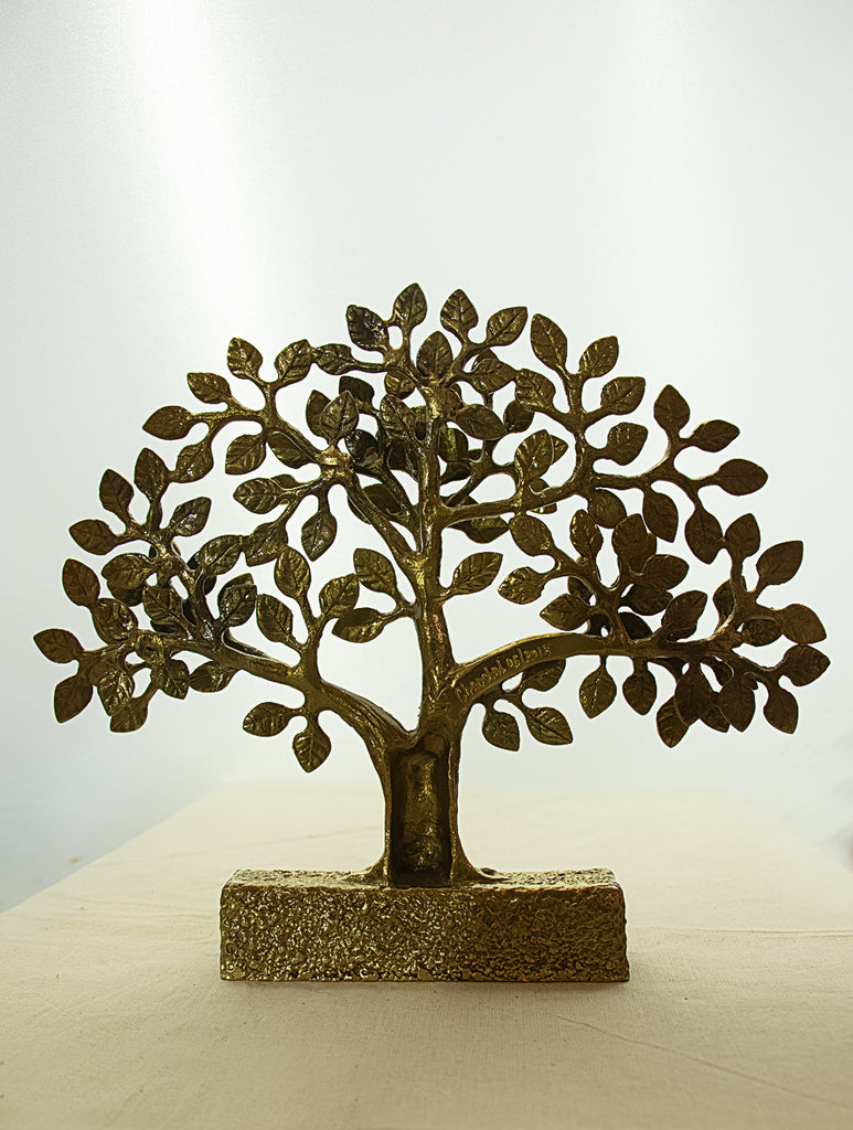 Brass Curio - Mahabodhi Tree - The India Craft House 