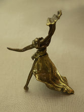 Load image into Gallery viewer, Brass Sculpture - Swirling Lady - The India Craft House 
