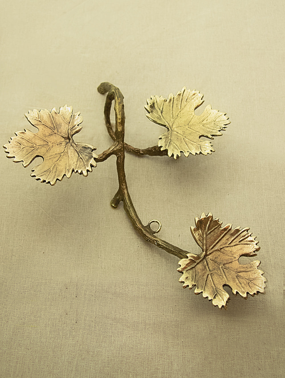 Brass Wall Piece / Tealight Holder - Grapevine - The India Craft House 