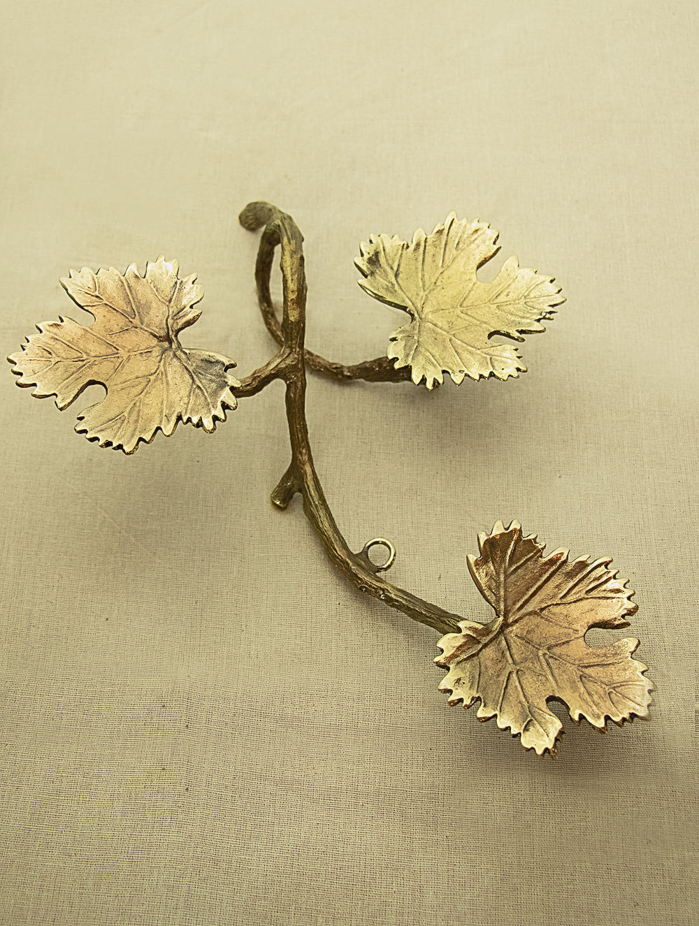 Load image into Gallery viewer, Brass Wall Piece / Tealight Holder - Grapevine - The India Craft House 