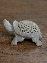 Load image into Gallery viewer, Carved Filigree Stone Curio Tortoise