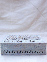 Load image into Gallery viewer, Carved Filigree Stone Rectangle Box
