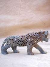 Load image into Gallery viewer, Carved Filigree Stone Tiger Curio