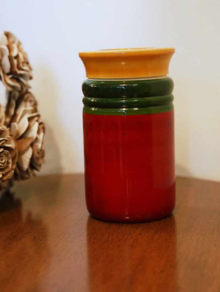 Channapatna Wood Craft - Utility Jar, Red