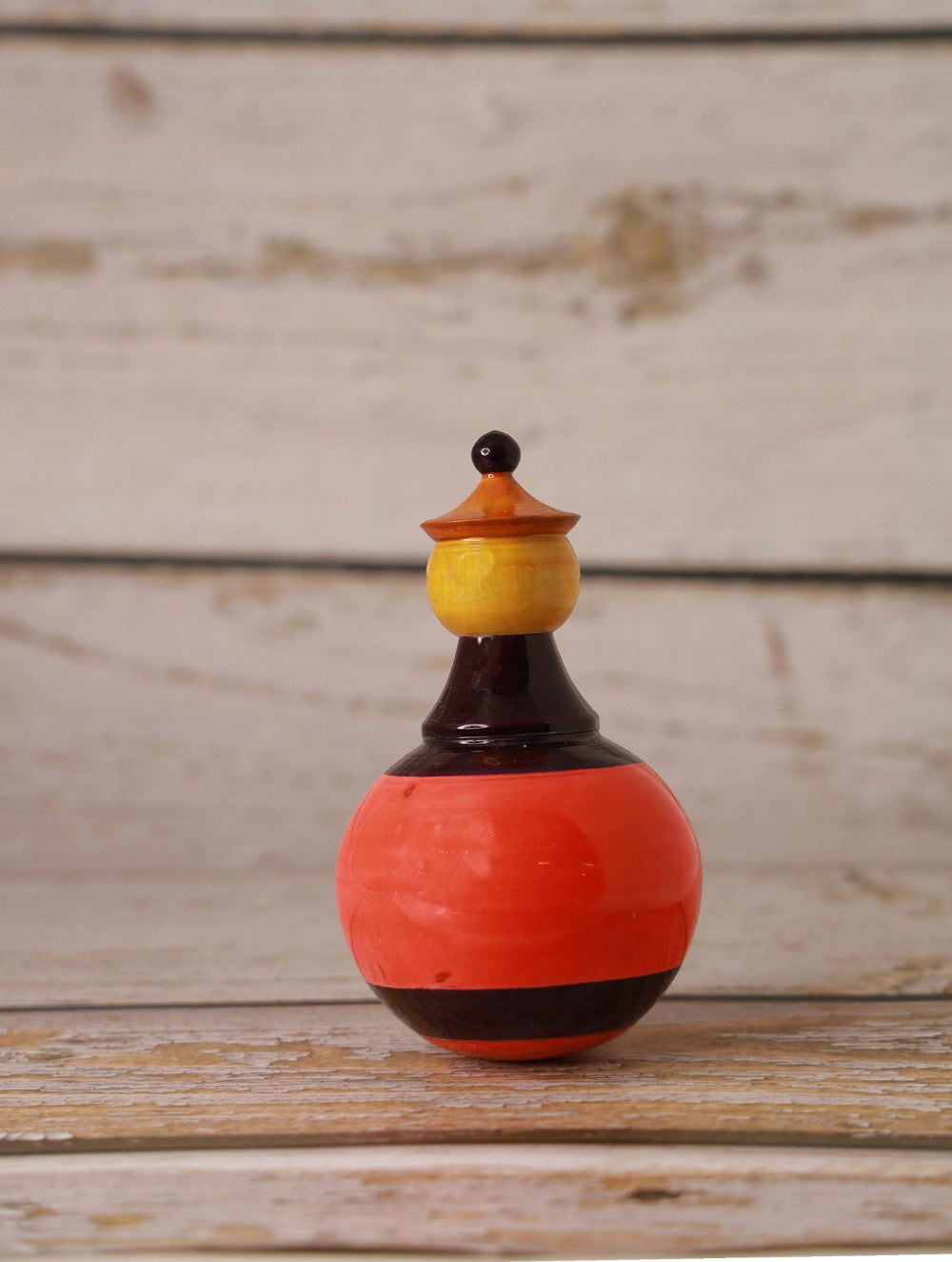 Load image into Gallery viewer, Channapatna Wooden Toy - Balancing Doll, Red