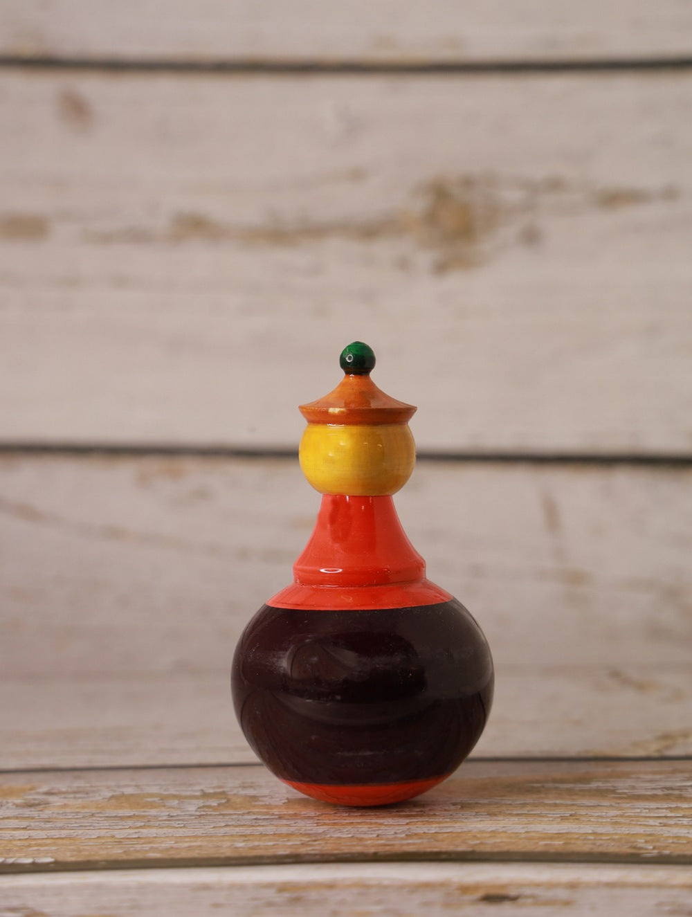 Load image into Gallery viewer, Channapatna Wooden Toy - Balancing Doll, Red