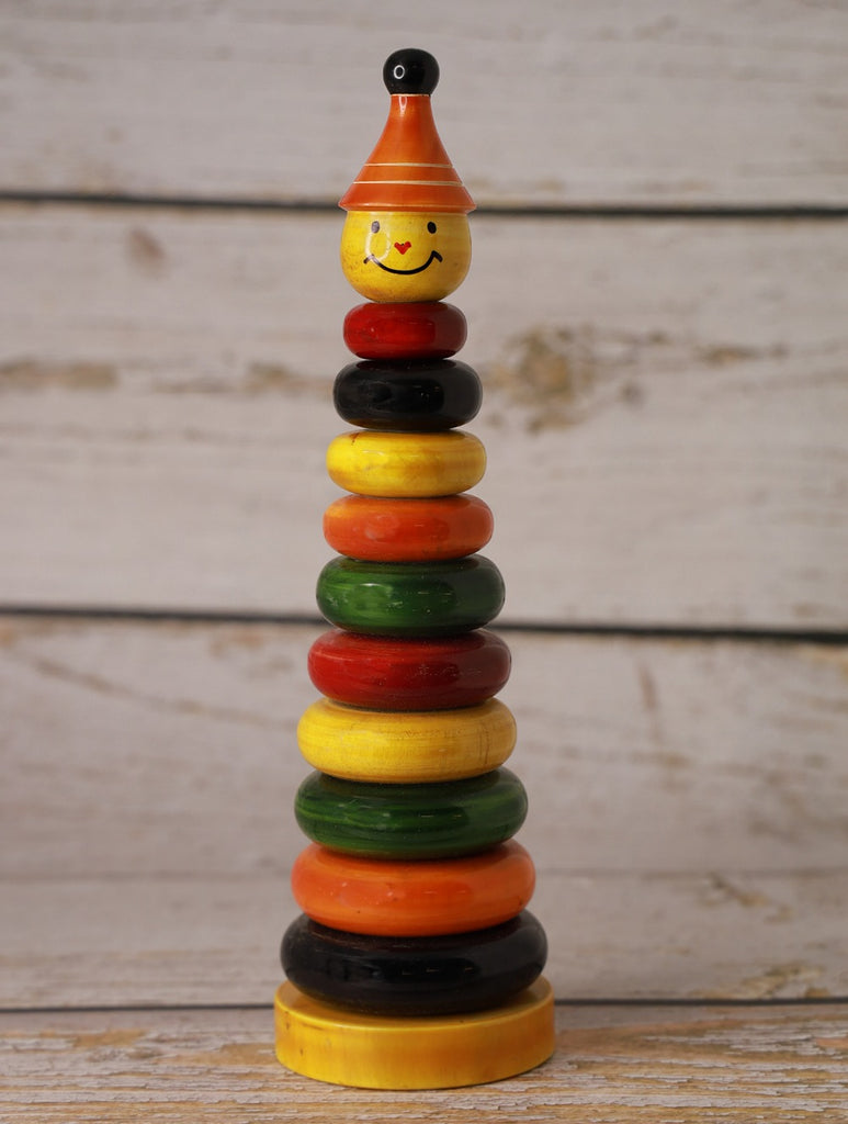 Channapatna Wooden Toy - Counting Rings 