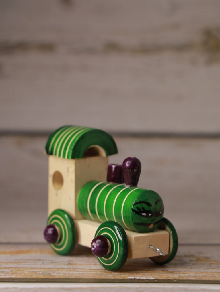 Channapatna Wooden Toy - Engine, Green