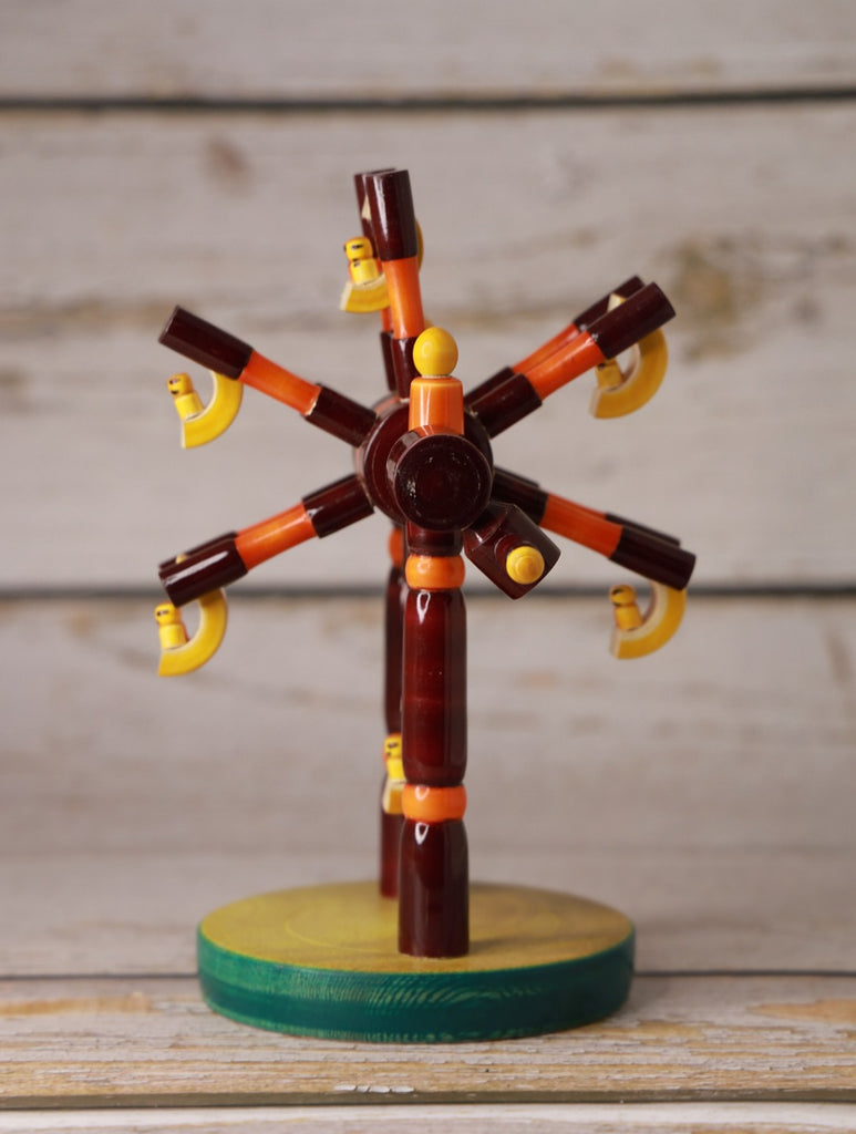 Channapatna Wooden Toy - Giant Wheel, Brown