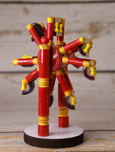Channapatna Wooden Toy - Giant Wheel, Red