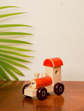 Load image into Gallery viewer, Channapatna Wooden Toy - Orange Engine