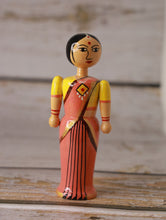Load image into Gallery viewer, Channapatna Wooden Toy - Rural Couple (Set of 2)