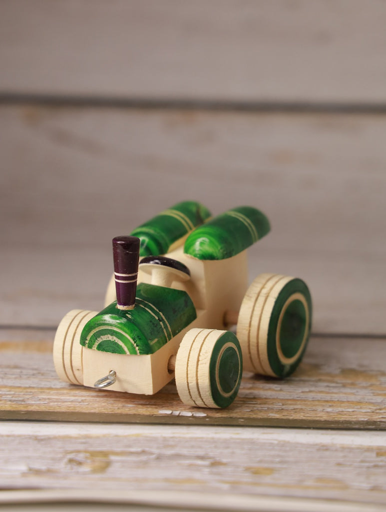 Channapatna Wooden Toy - Tractor, Green