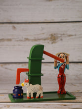 Load image into Gallery viewer, Channapatna Wooden Toy - Village Water Pump 
