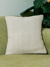 Load image into Gallery viewer, Classic Handknotted Macramé Cushion Cover - Ivory