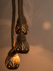 Coconut Craft Hanging Tier Lamp (3 Tier)