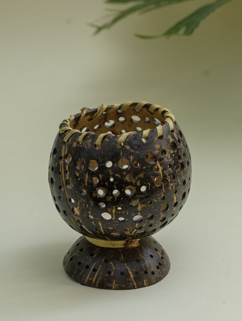 Coconut Craft Tea Light Holder - Circles