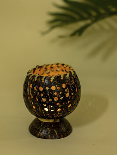 Coconut Craft Tea Light Holder - Circles