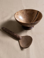 Coconut Serving Bowls and Spoons - (Set of 6) - The India Craft House 