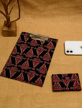 Load image into Gallery viewer, Cotton Block Print Clipboard (Small) &amp; Visting Card Holder