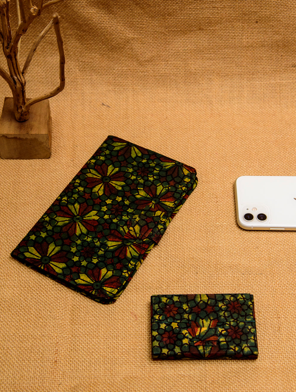 Load image into Gallery viewer, Cotton Block Print Diary &amp; Visting Card Holder