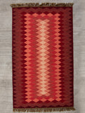 Handwoven Kilim Rug (8 x 5 ft) - Zigzags