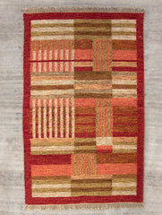 Handwoven Kilim Rug (6 x 4 ft) - Geometric - The India Craft House 