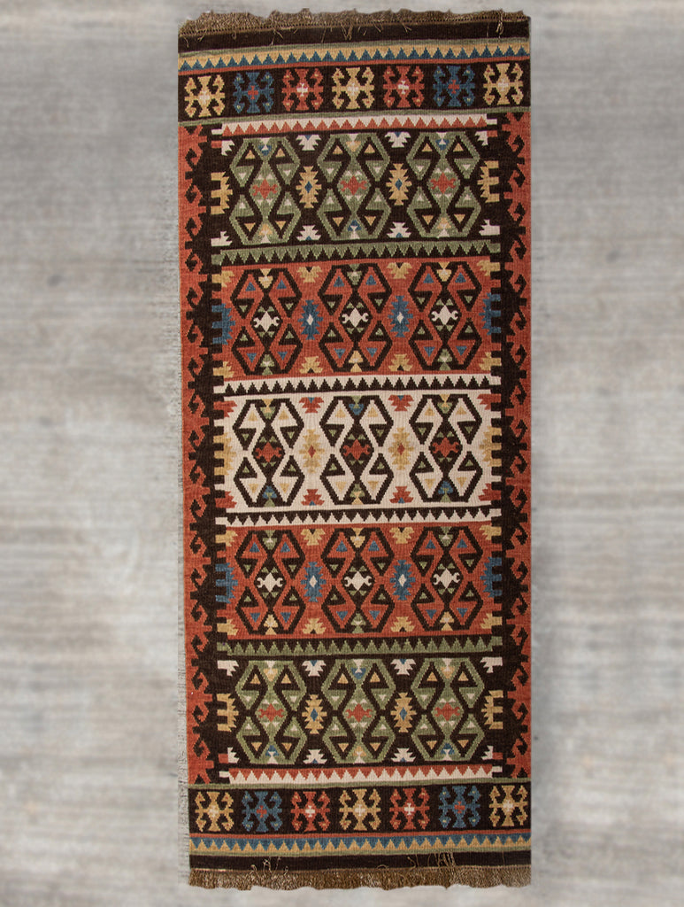 Exclusive Handwoven Kilim Long Runner Rug (6 x 2 ft) - The India Craft House 