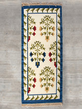 Load image into Gallery viewer, Handwoven Kilim Long Runner Rug (6 x 2 ft) - Floral - The India Craft House 