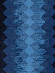 Handwoven Kilim Long Runner Rug (6 x 2 ft) - Zigzags - The India Craft House 