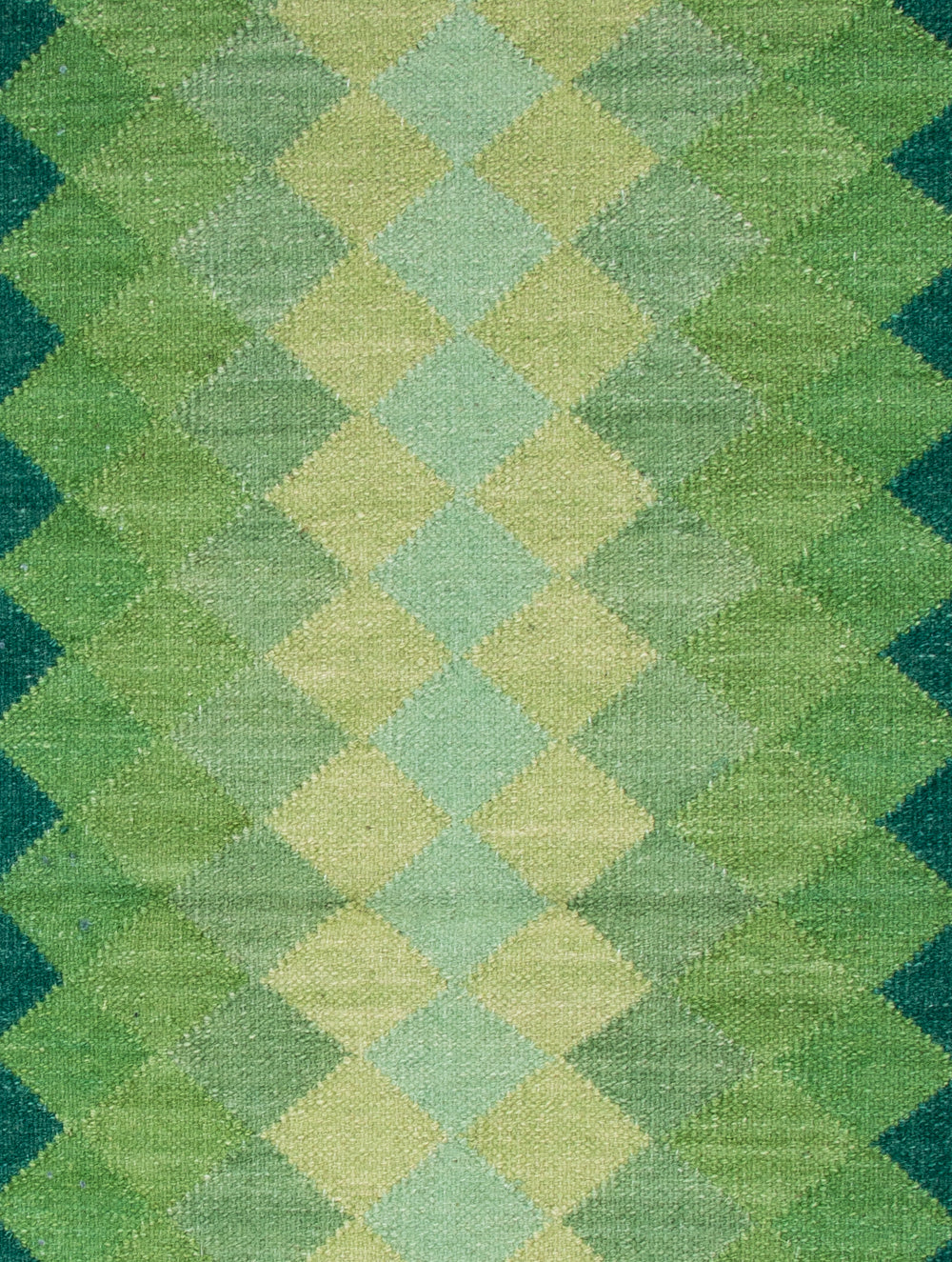 Handwoven Kilim Long Runner Rug (6 x 2 ft) - Zigzags - The India Craft House 