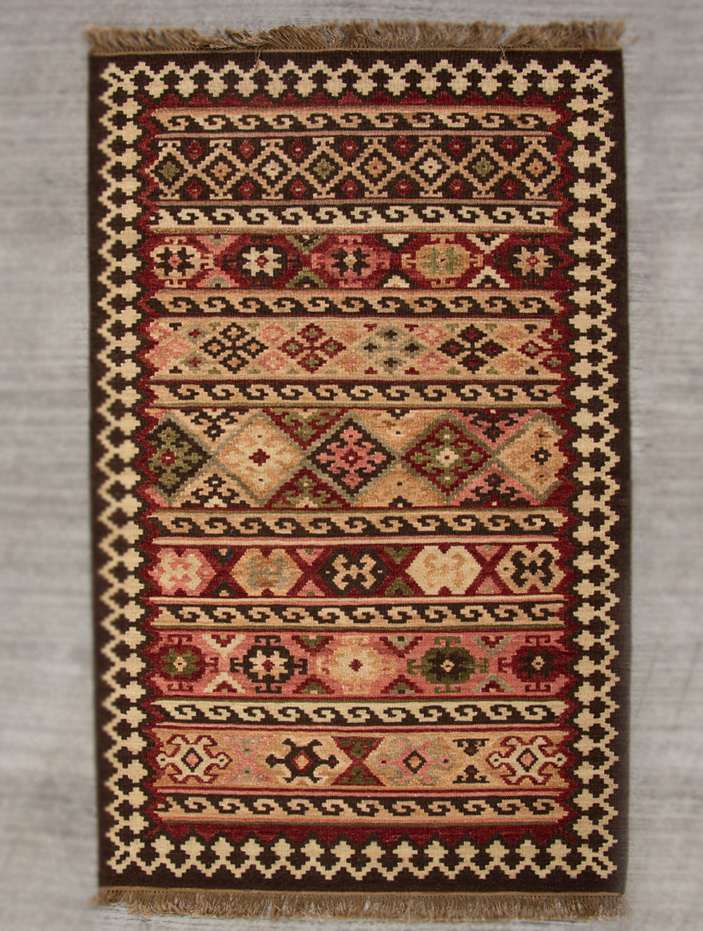 Load image into Gallery viewer, Exclusive Handwoven Kilim Rug (5 x 3 ft) - The India Craft House 