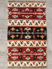Handwoven Kilim Rug (5 x 3 ft) - The India Craft House 