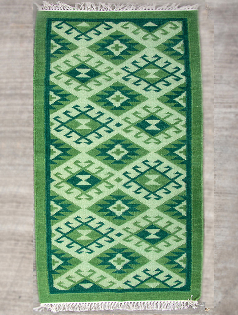 Handwoven Kilim  Rug (5 x 3 ft) - The India Craft House 