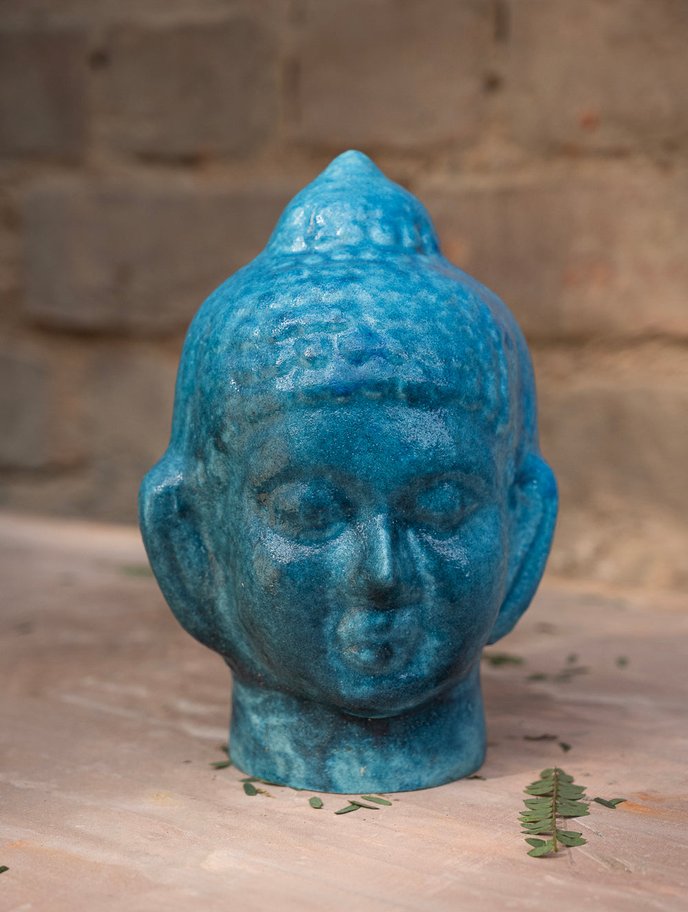 Load image into Gallery viewer, Delhi Blue Art Pottery Curio - Buddha