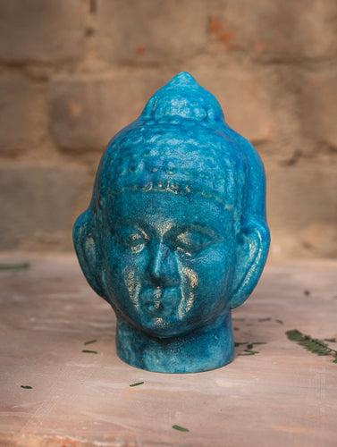Delhi Blue Art Pottery Curio - Buddha