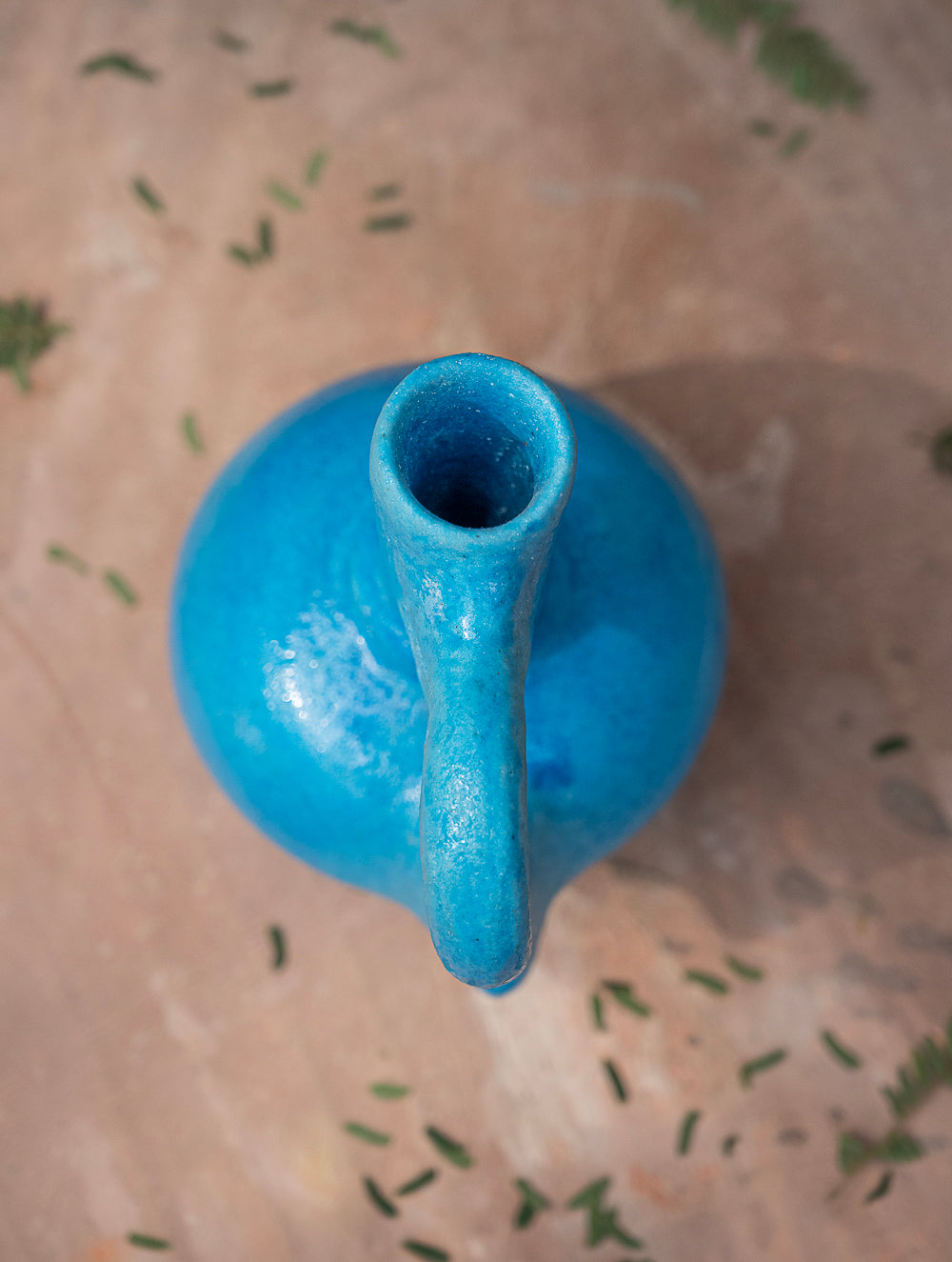 Delhi Blue Art Pottery Curio /Pitcher Vase