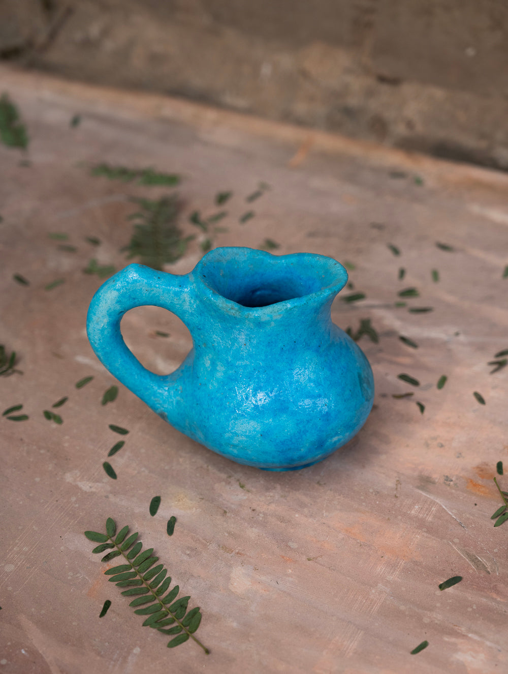 Delhi Blue Art Pottery Curio / Jug