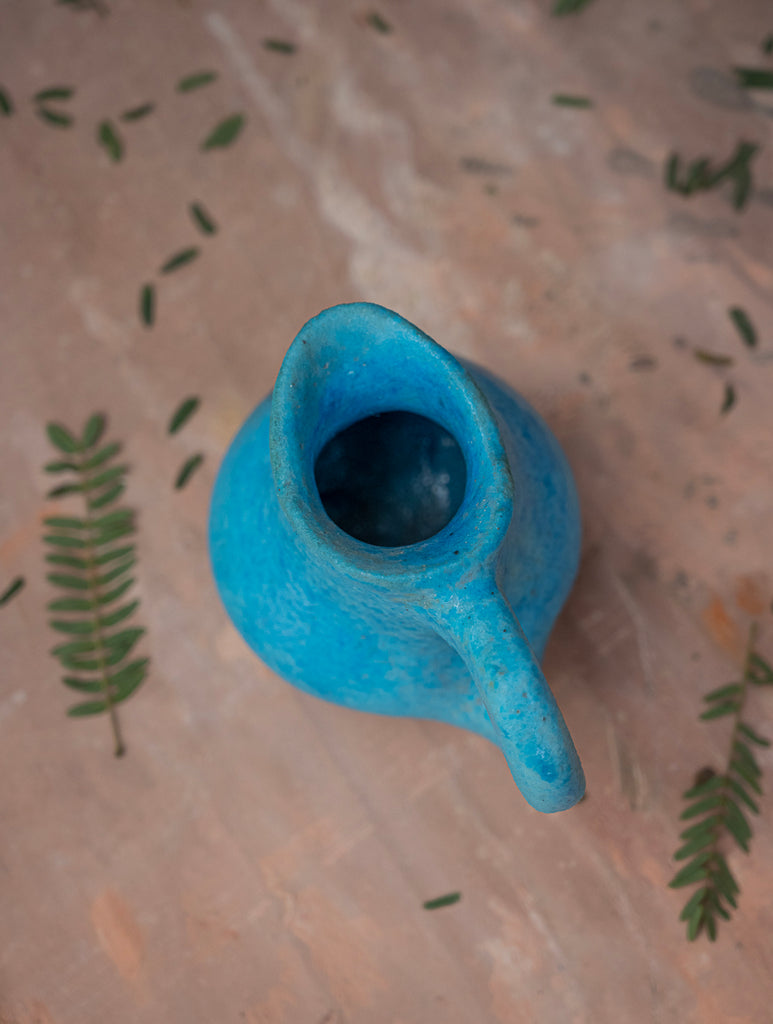 Delhi Blue Art Pottery Curio / Jug