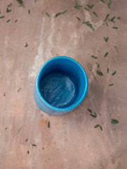 Delhi Blue Art Pottery Curio / Stationery Holder