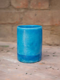 Delhi Blue Art Pottery Curio / Stationery Holder