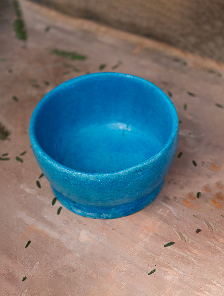Delhi Blue Art Pottery Curio / Utility Bowl