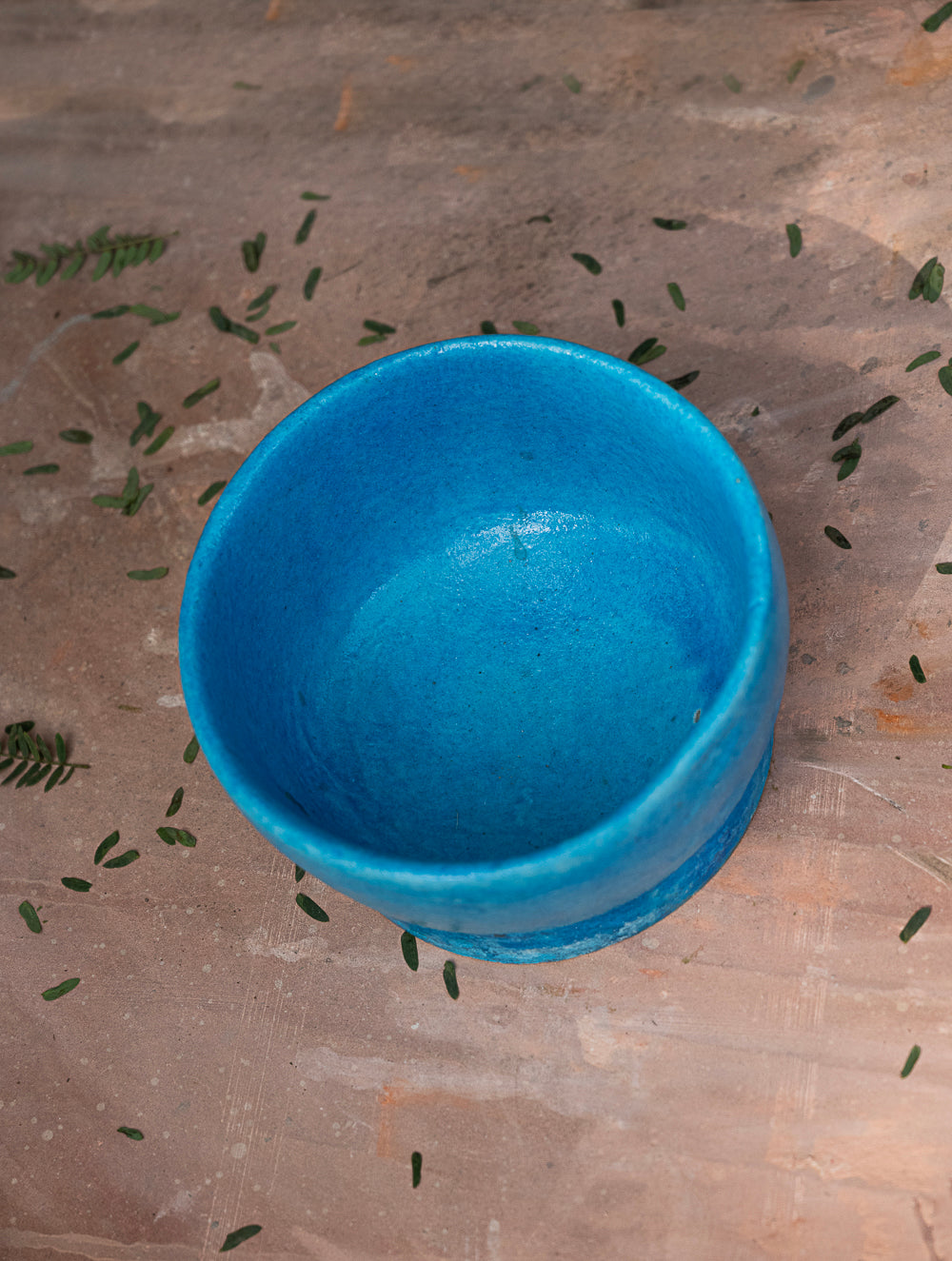 Delhi Blue Art Pottery Curio / Utility Bowl