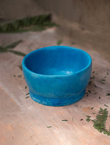 Delhi Blue Art Pottery Curio / Utility Bowl