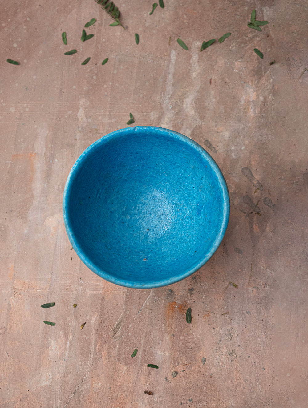 Delhi Blue Art Pottery Curio / Utility Bowl, Plant Holder