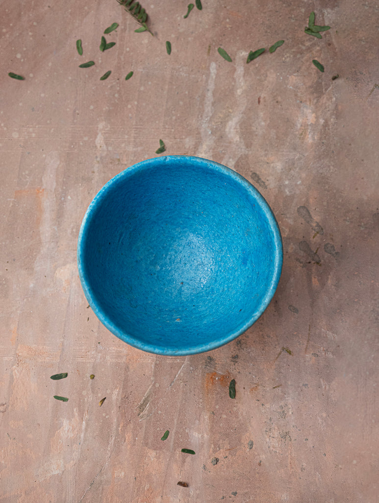 Delhi Blue Art Pottery Curio / Utility Bowl, Plant Holder
