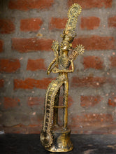 Load image into Gallery viewer, Dhokra Craft Curio - Musician Bard (Tall)